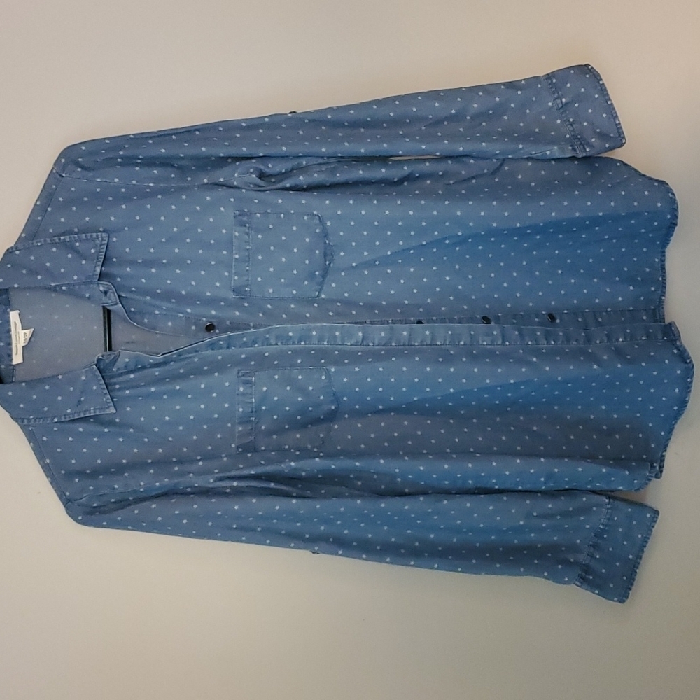 Beach lunch lounge chambray blouse